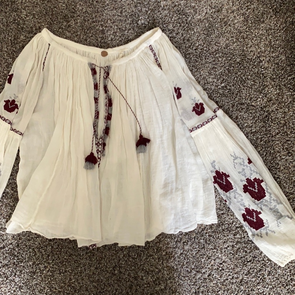free people peasant blouse